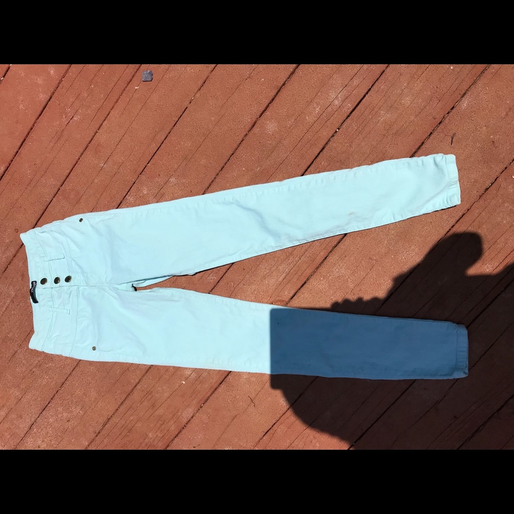 Refuge baby blue denim pants, size 2, runs small